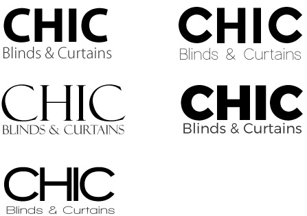 Chic Blinds & Curtains - Typography
