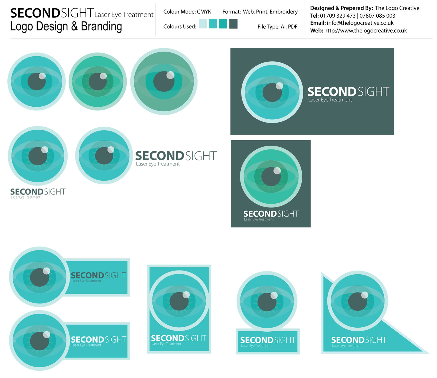 Second Sight Laser Eye Treament Logo and Brand Identity Design