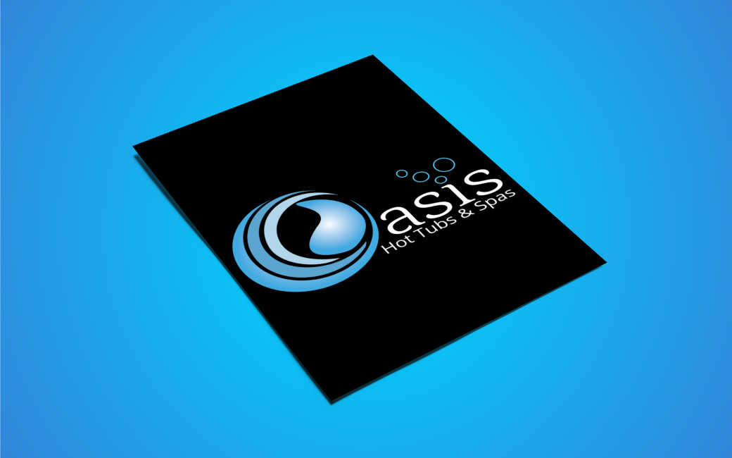 Oasis Hot Tubs & Spas Logo and Brand Identity Design