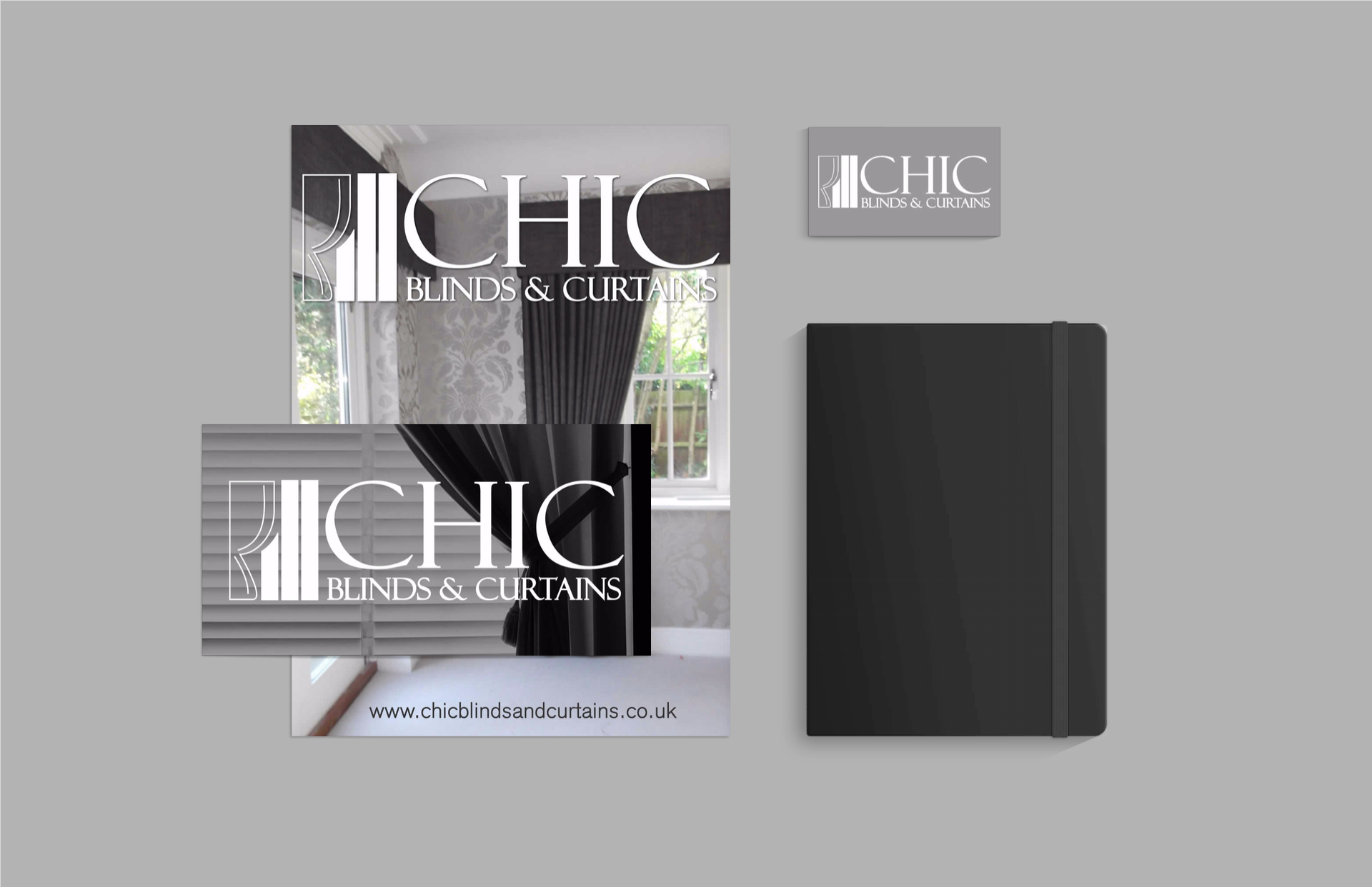 CHIC Blinds and Curtains Logo Design