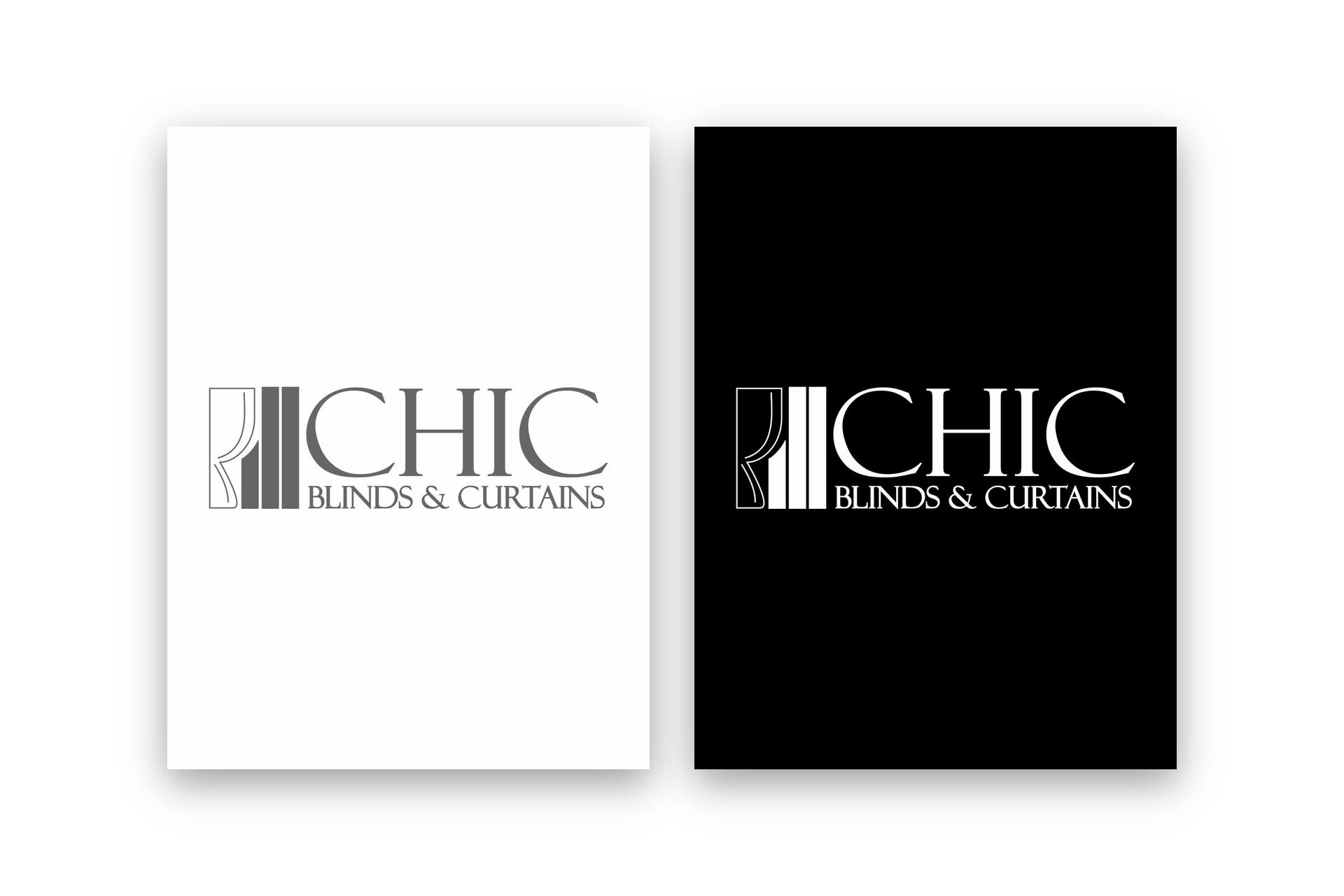 CHIC Blinds and Curtains Logo Design