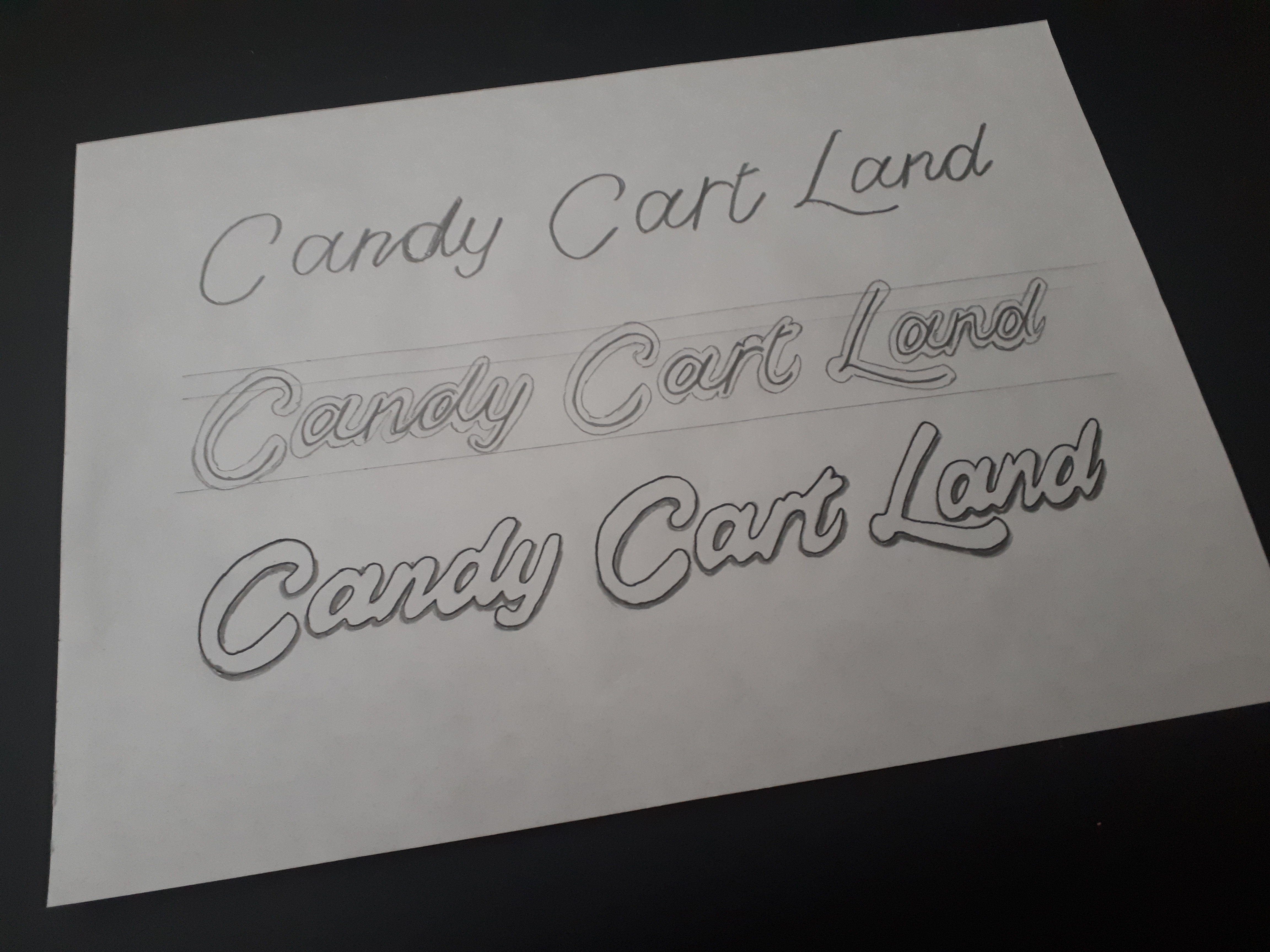 Candy Cart Land Typography