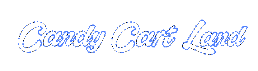 Candy Cart Land Typography