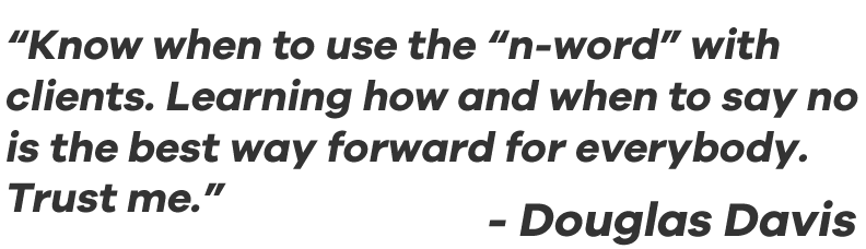 Douglas Davis Designer Quote