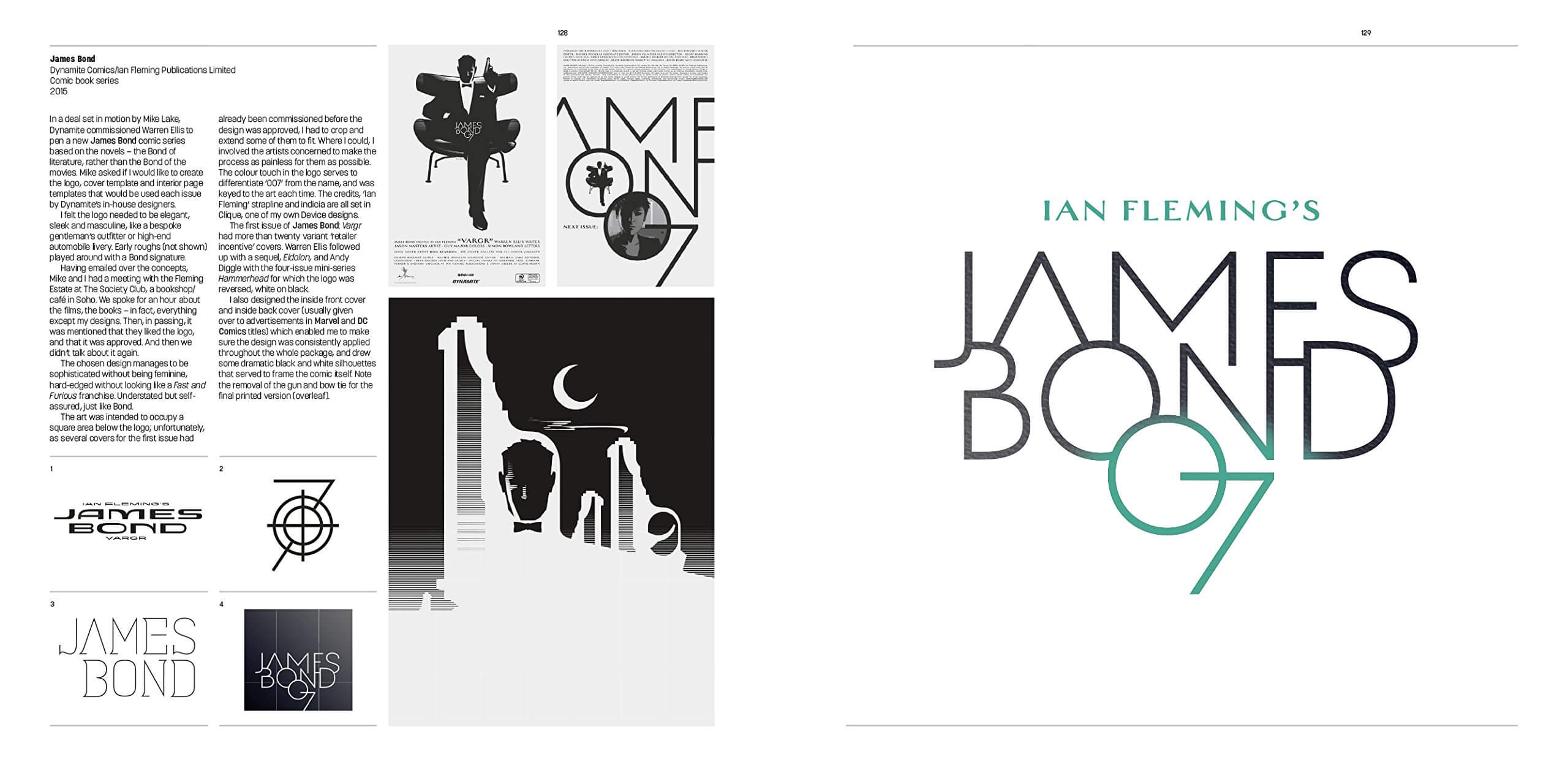 Ian Fleming Publication comic book series Jamesa Bond Logo by Rian Hughes