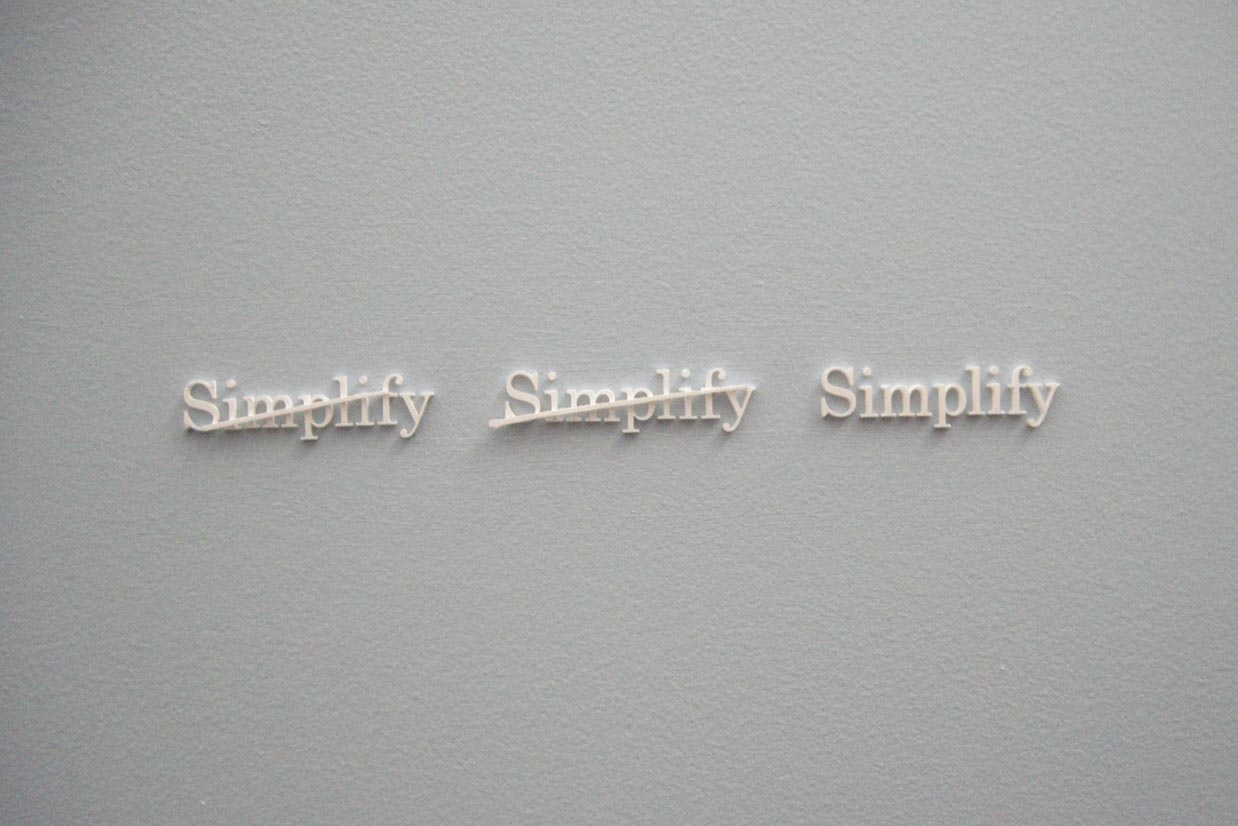 Apple - simplify-apple-sign-Quote
