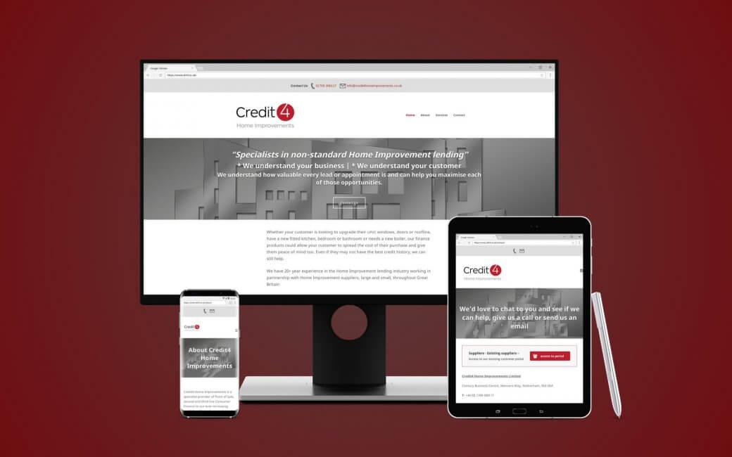 Credit4 Home Improvements Web Design