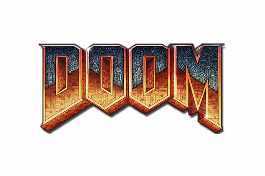 Doom logo design - Inspirational Arcade Game Logos of the 90’s-min