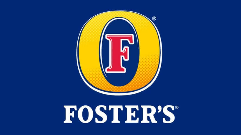 Fosters Larger Beer Logo Design-min