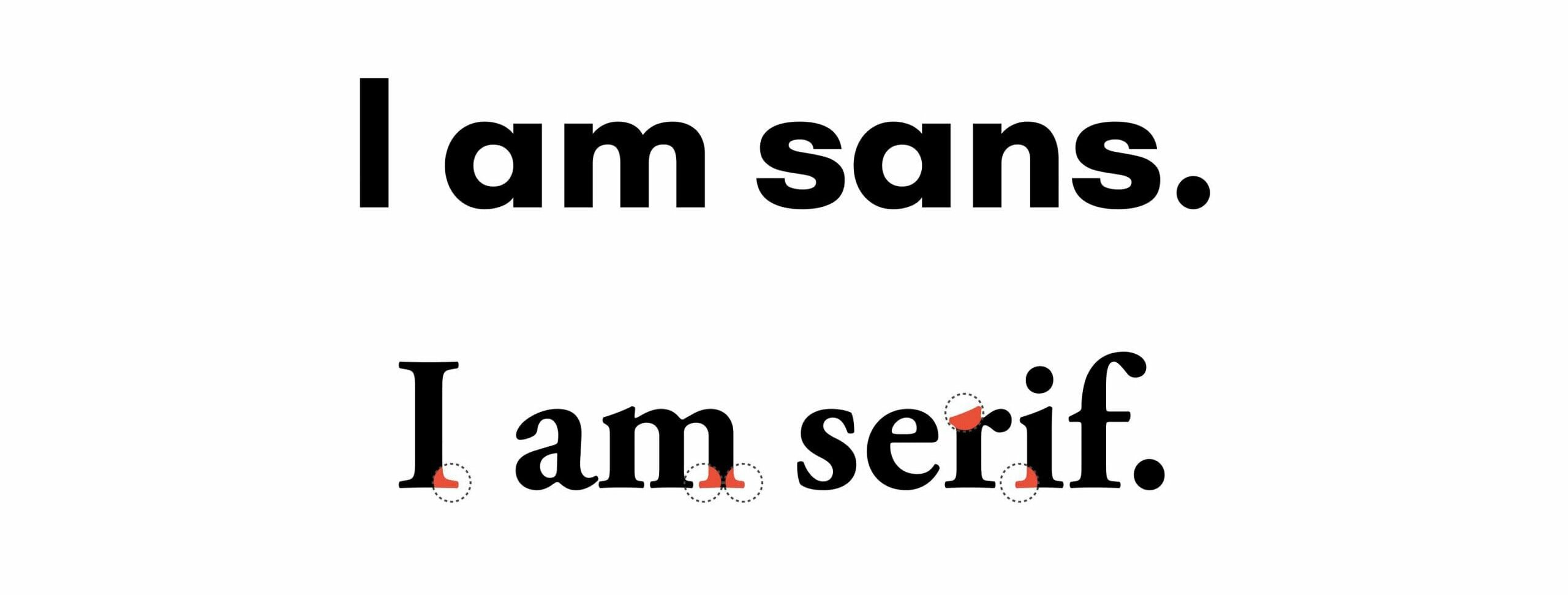 the difference between sans and sans-serif fonts