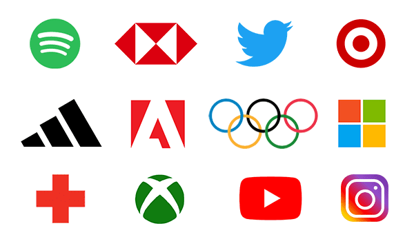 Geometric shapes in logo design