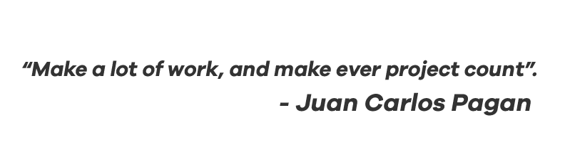 Juan Carlos Pagan Designer Quote