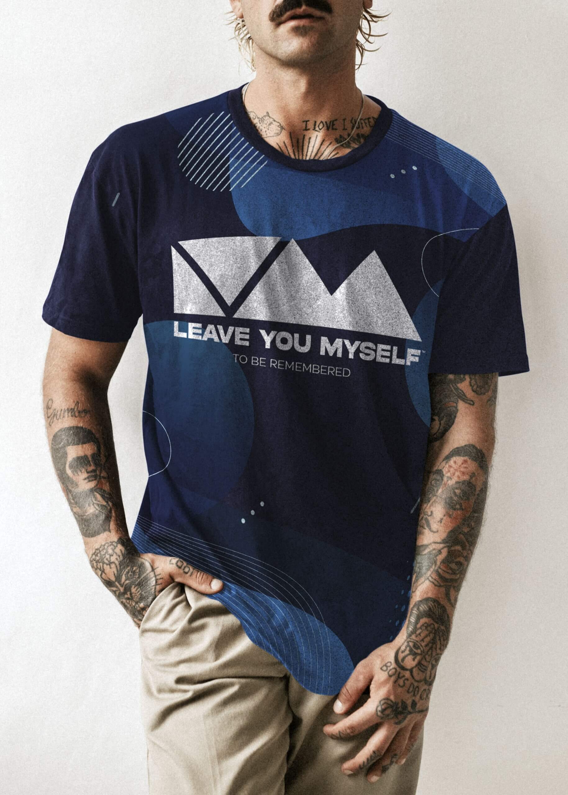 Leave You Myself T-Shirt_Fluid Pattern