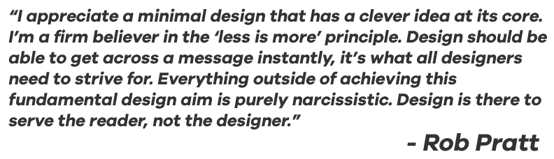 Rob Pratt Designer Quote