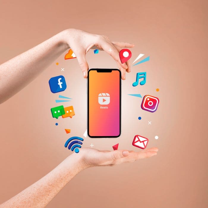 The Superiority of Social Media in Advertising - https://www.freepik.com/free-photo/hands-holding-smartphone-social-media-concept_38689777.htm