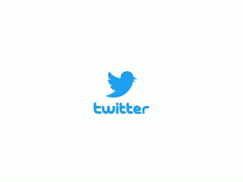 Twitter Animated Logo Design