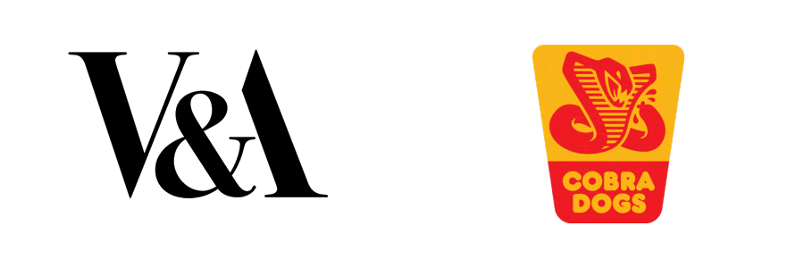 V&A logo - Cobra Dogs logo design