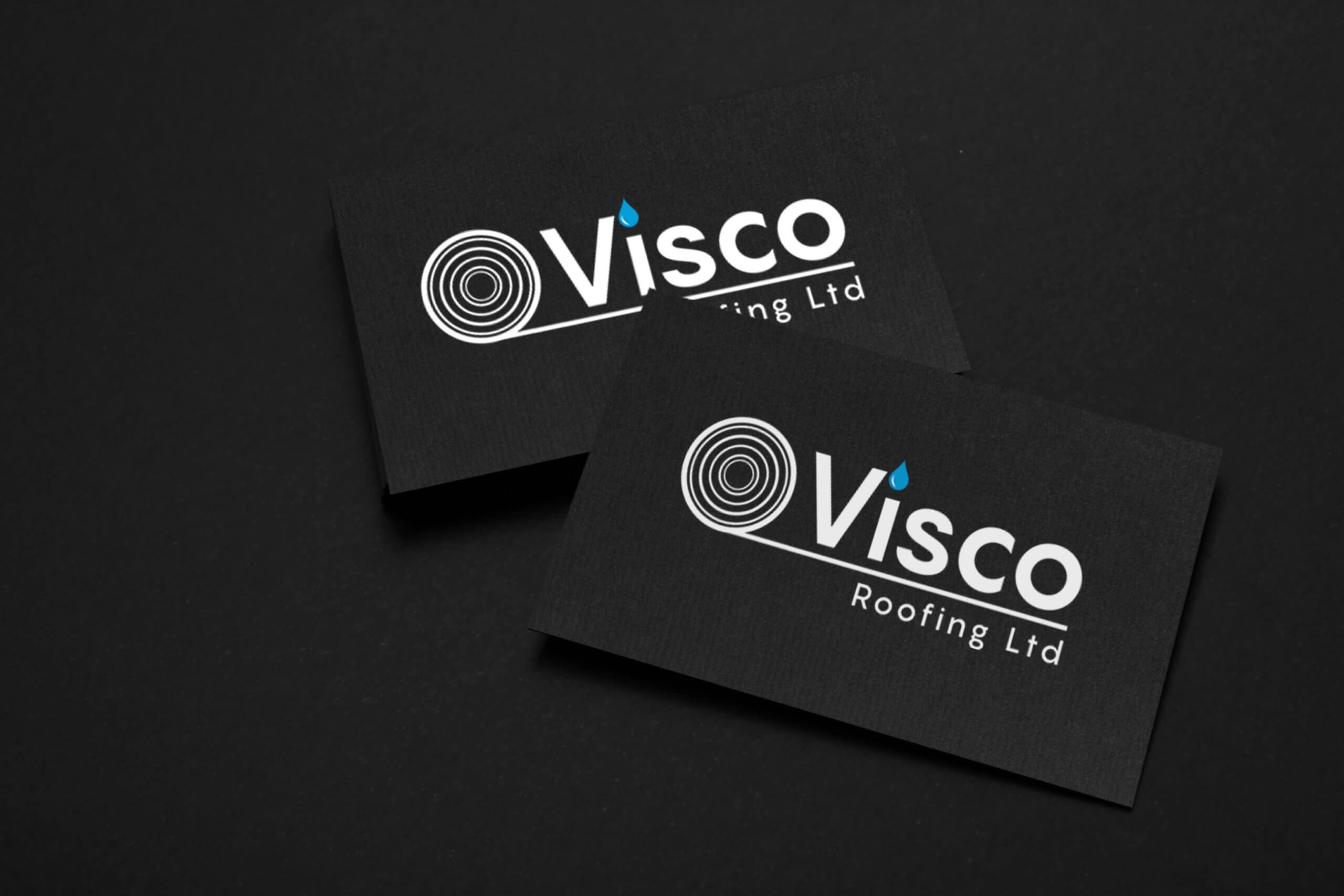 Visco Black Textured Business Card