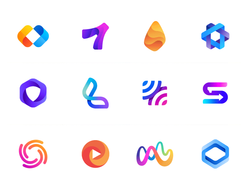 gradient logos
