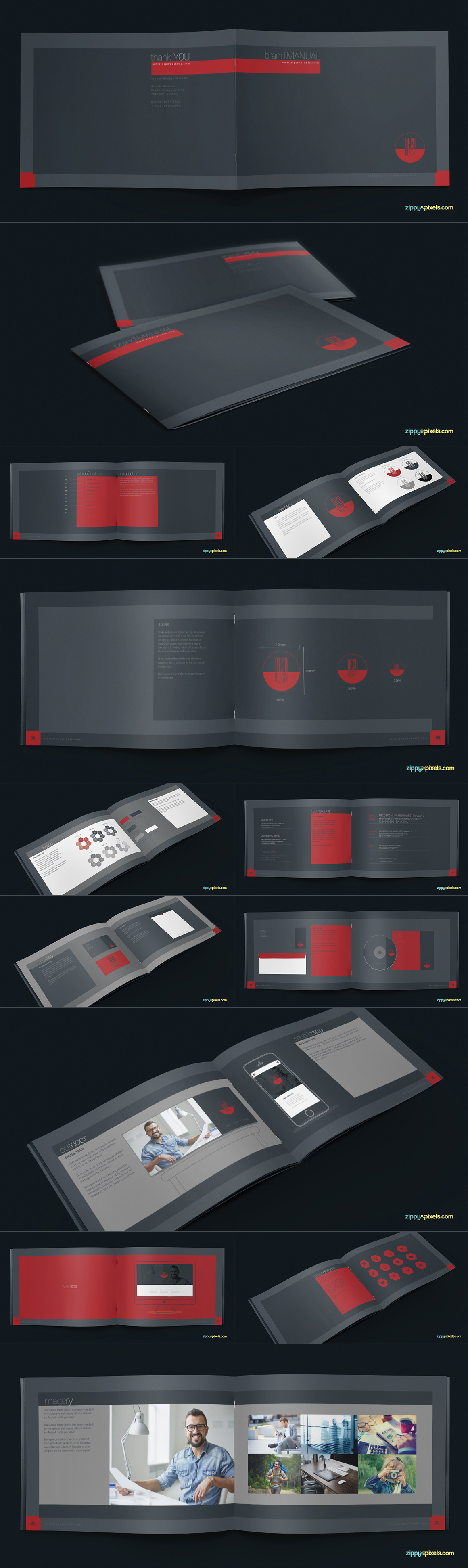 Style Guide & Brand Book Templates-strip1