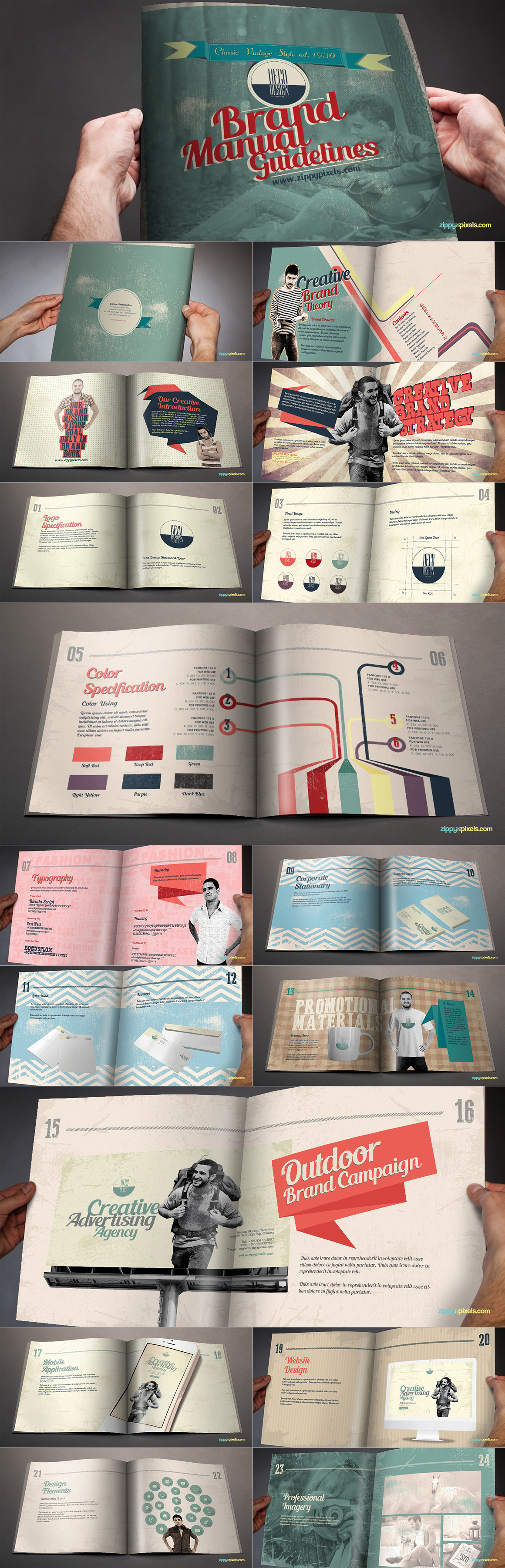 Style Guide & Brand Book Templates-strip13