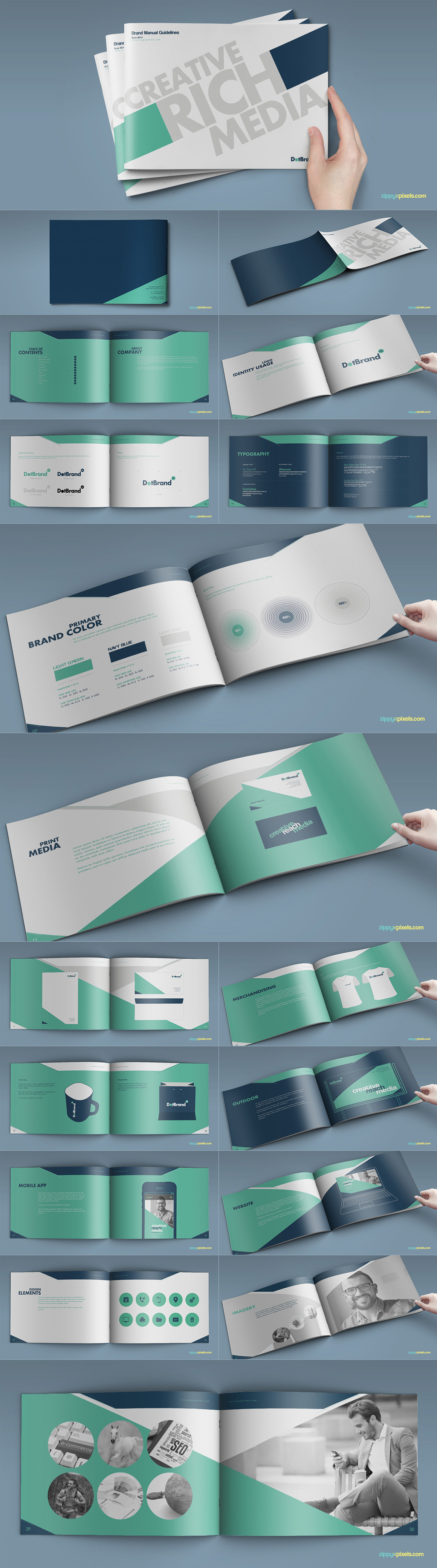 Style Guide Brand Book Templates Design Resources