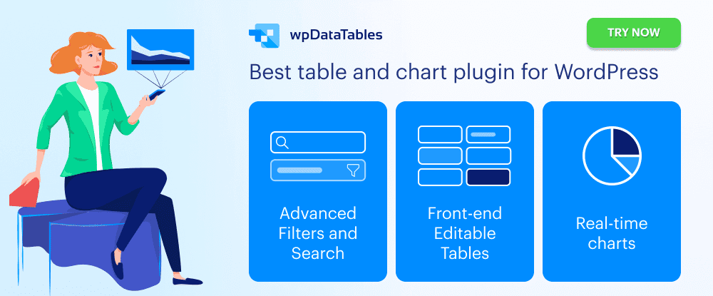 wpDataTables – Tables & Charts WordPress Table Plugin